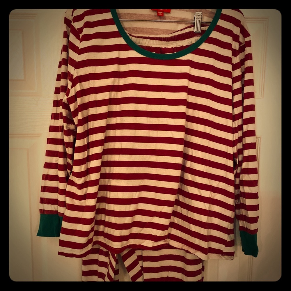 Macy’s Family Pajamas Christmas Stripes Red 3X